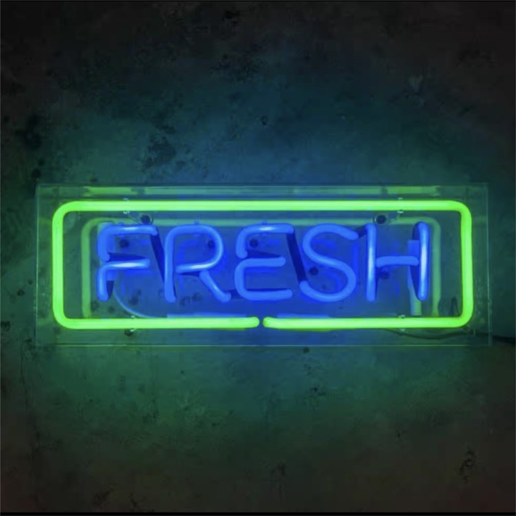 MOQ 1 SET Electronic Sign Decorative on air love Cafe Neon Sign Light Box for Sale