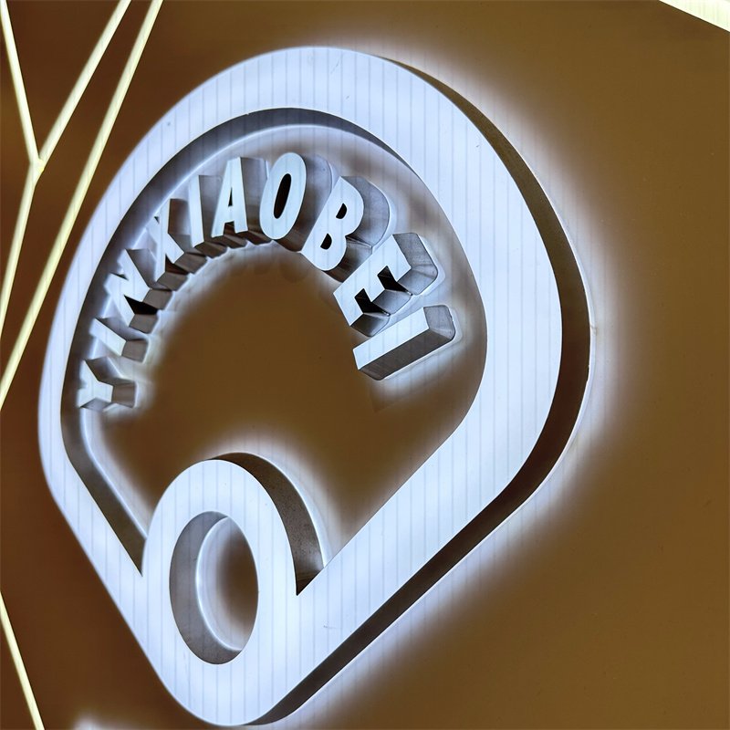 Custom 3D Acrylic LED Wall Logo Sign Mini Pylon Advertising for Home Office Shops Mall Car Acrylic Light Letter Cutting