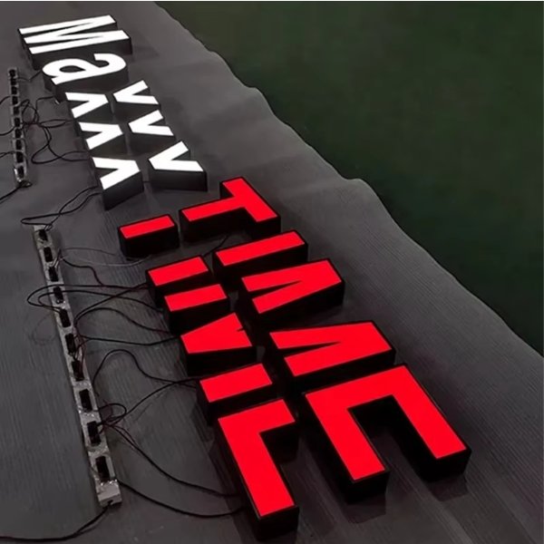 Customizable Outdoor Store Front Sign Firm LED Neon Light Channel Letters Metal Material Sign for Business