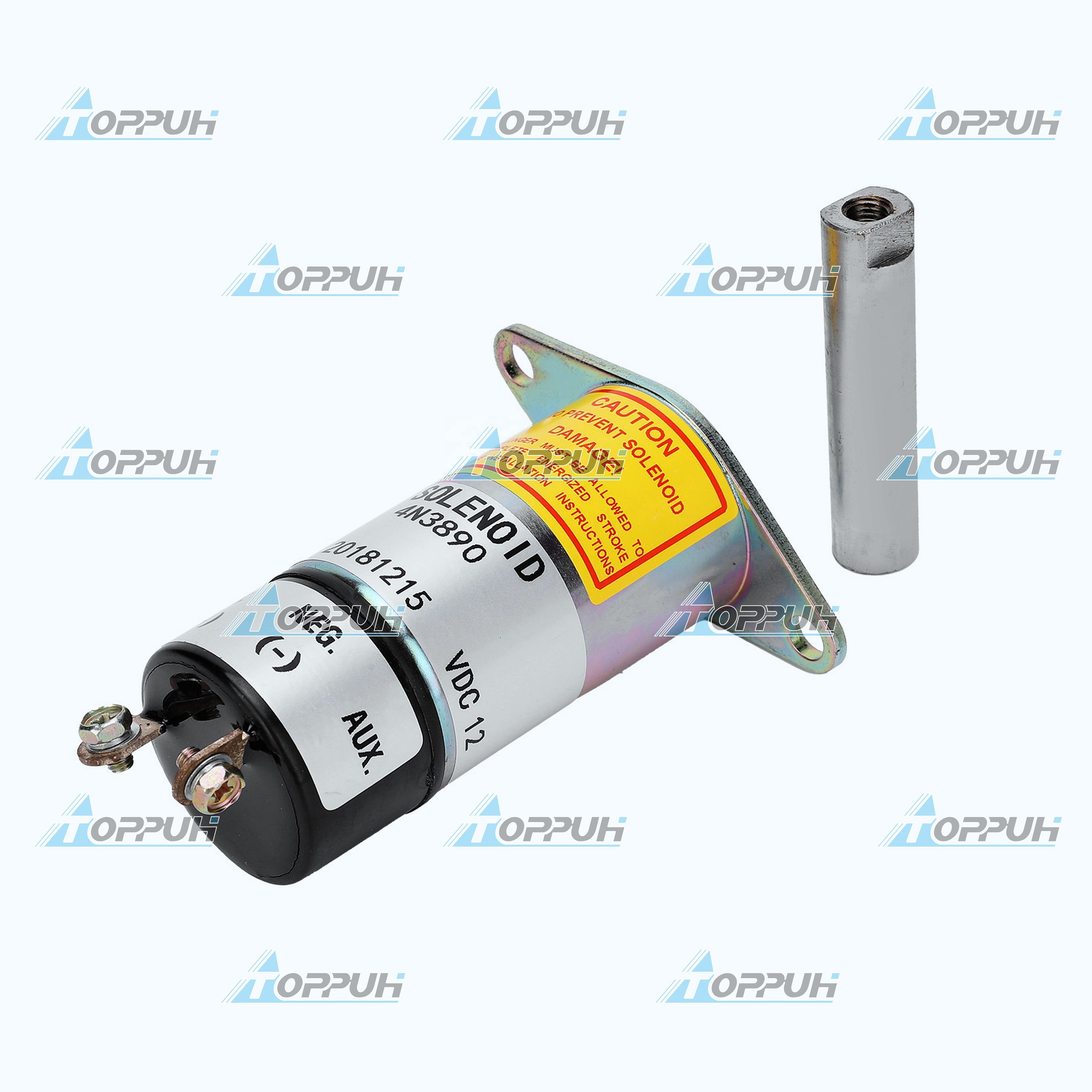 24V Solenoid 4N-3890 1500-24AS1U1 for Caterpillar Excavator Diesel Engine Fuel Shutdown Solenoid Valve 4N3890