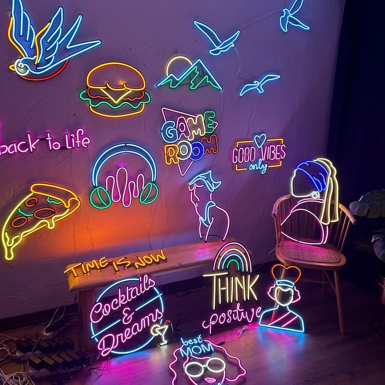 Dropshipping Free Design Custom Led Neon Light Name Logo Neon Sign Custom Drop Shipping for Bedroom Birthday Party Home