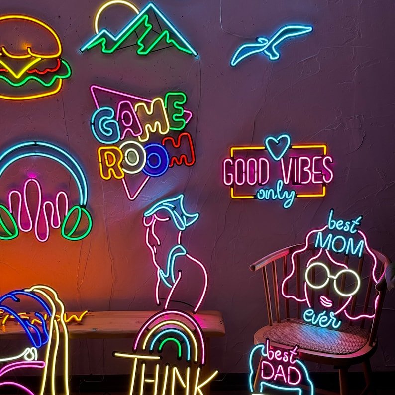 Dropshipping Free Design Custom Led Neon Light Name Logo Neon Sign Custom Drop Shipping for Bedroom Birthday Party Home