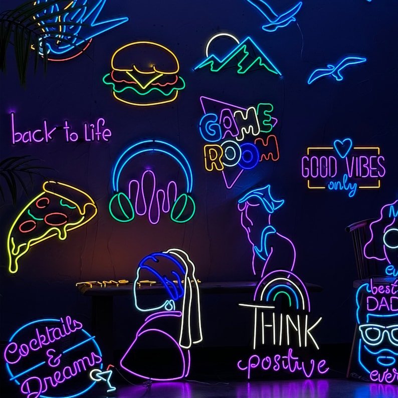 Dropshipping Free Design Custom Led Neon Light Name Logo Neon Sign Custom Drop Shipping for Bedroom Birthday Party Home