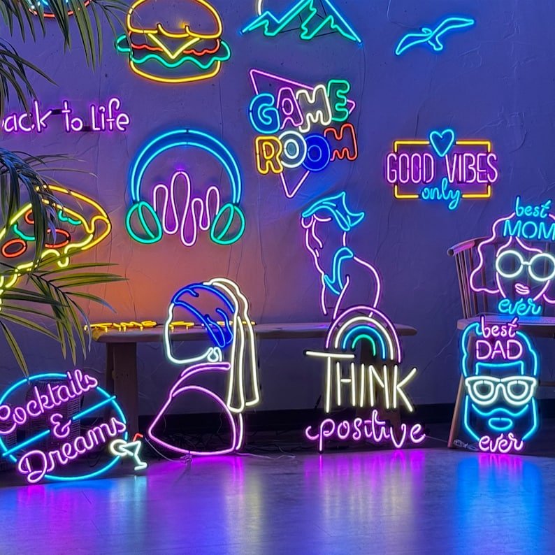 Dropshipping Free Design Custom Led Neon Light Name Logo Neon Sign Custom Drop Shipping for Bedroom Birthday Party Home