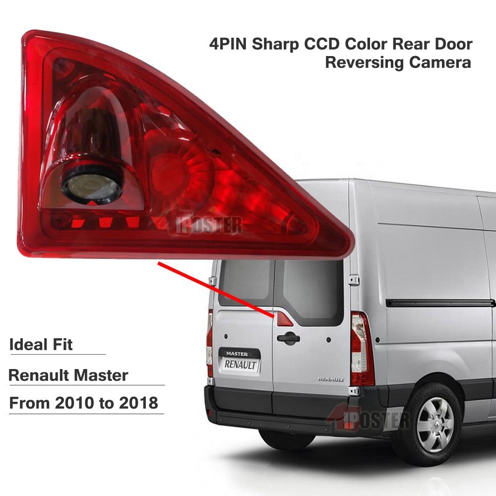IPoster Brake Light Backup Camera for Opel Movano Renault Master Vauxhall Movano Nissan NV400