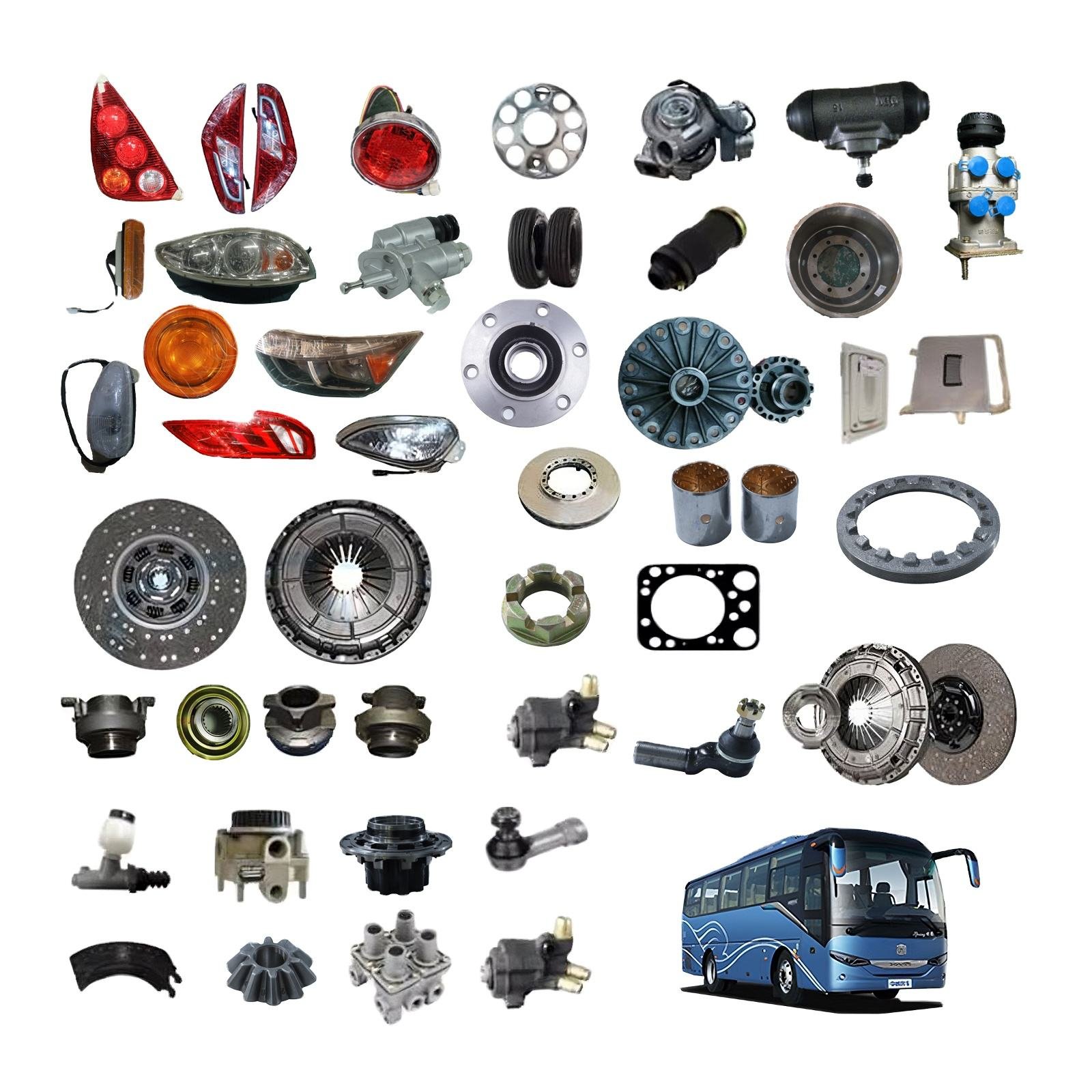 Golden Dragon Zk6129 Zhongtong Kinglong Bus Spare Parts Fog Lights Bus Headlight Others Car Light Accessories