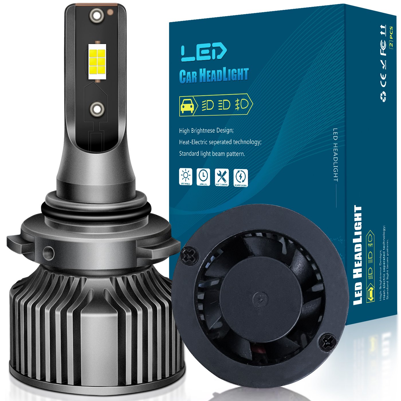 12V 50W Led Car Head Light Auto 9005 9006 9012 H13 H11B Led Headlight Bulb H7 H19 H8 H11 H4 Car Canbus Projector