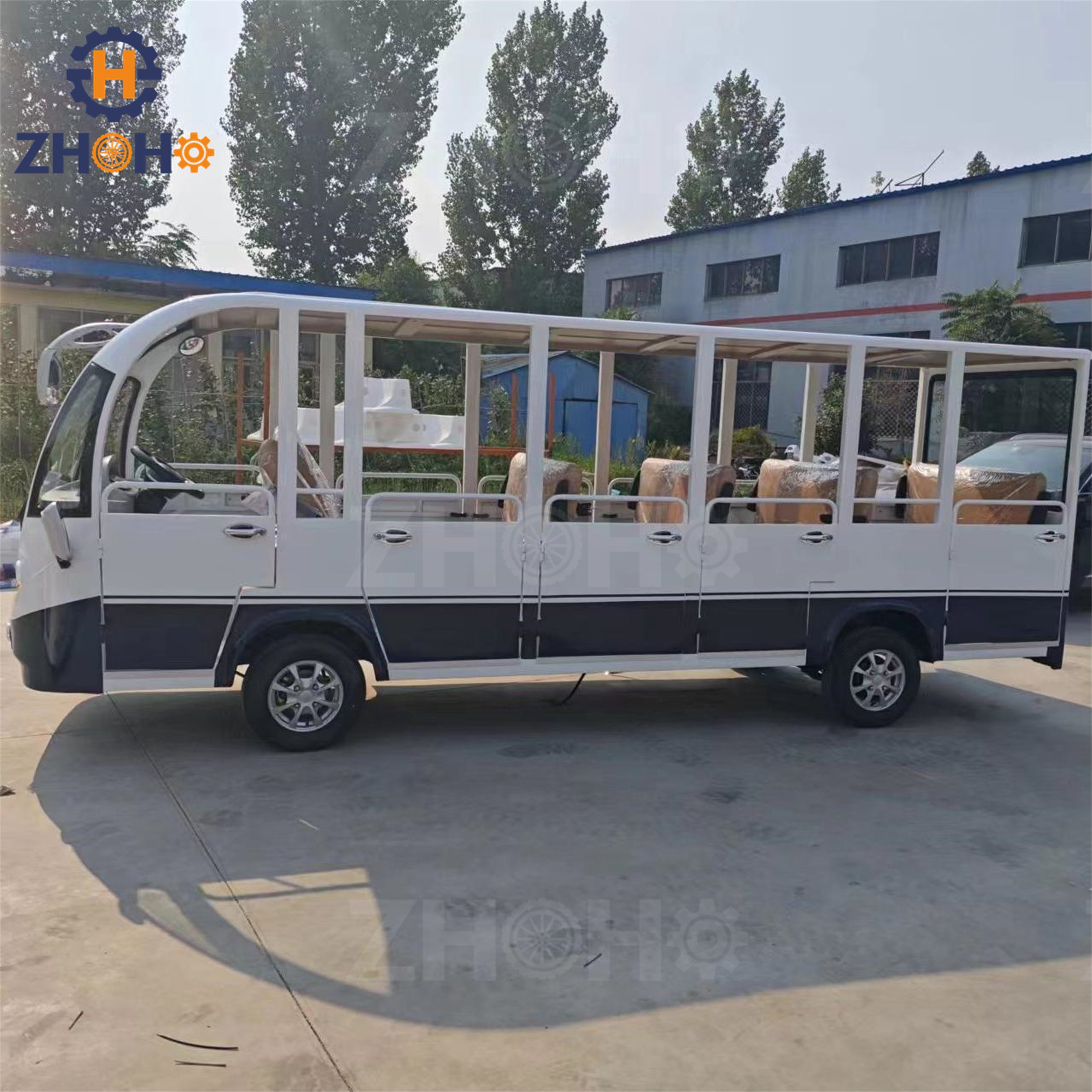 Wholesale Beautiful Designed Luxury Electric Tourist Sightseeing Luxury Passenger Tram for Sale at the Best Price