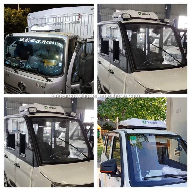 Motorhome Parking Cooler 24V Bus Truck Van 12 Volt 12v Roof Top air Conditioner for RV
