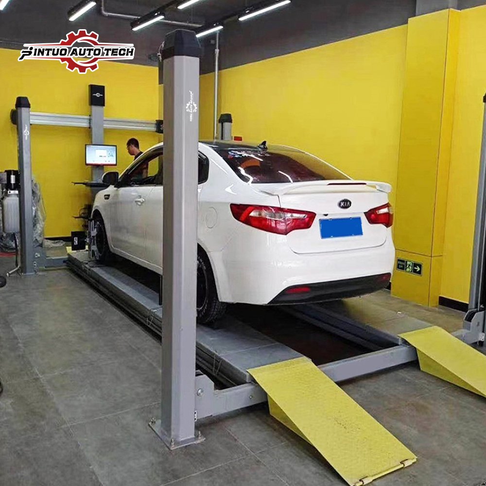 Jintuo Four 4 Post Lift 8,10,12,16 Ton Truck Bus Car Lift