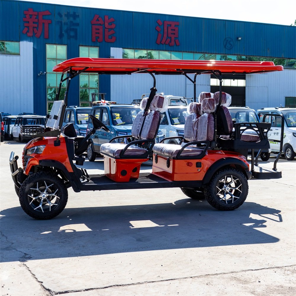 2024 Marshell New 4+2 6 Seater 4 Wheel 48V 72V Lithium Battery Electric Car Bus Hunting Cart