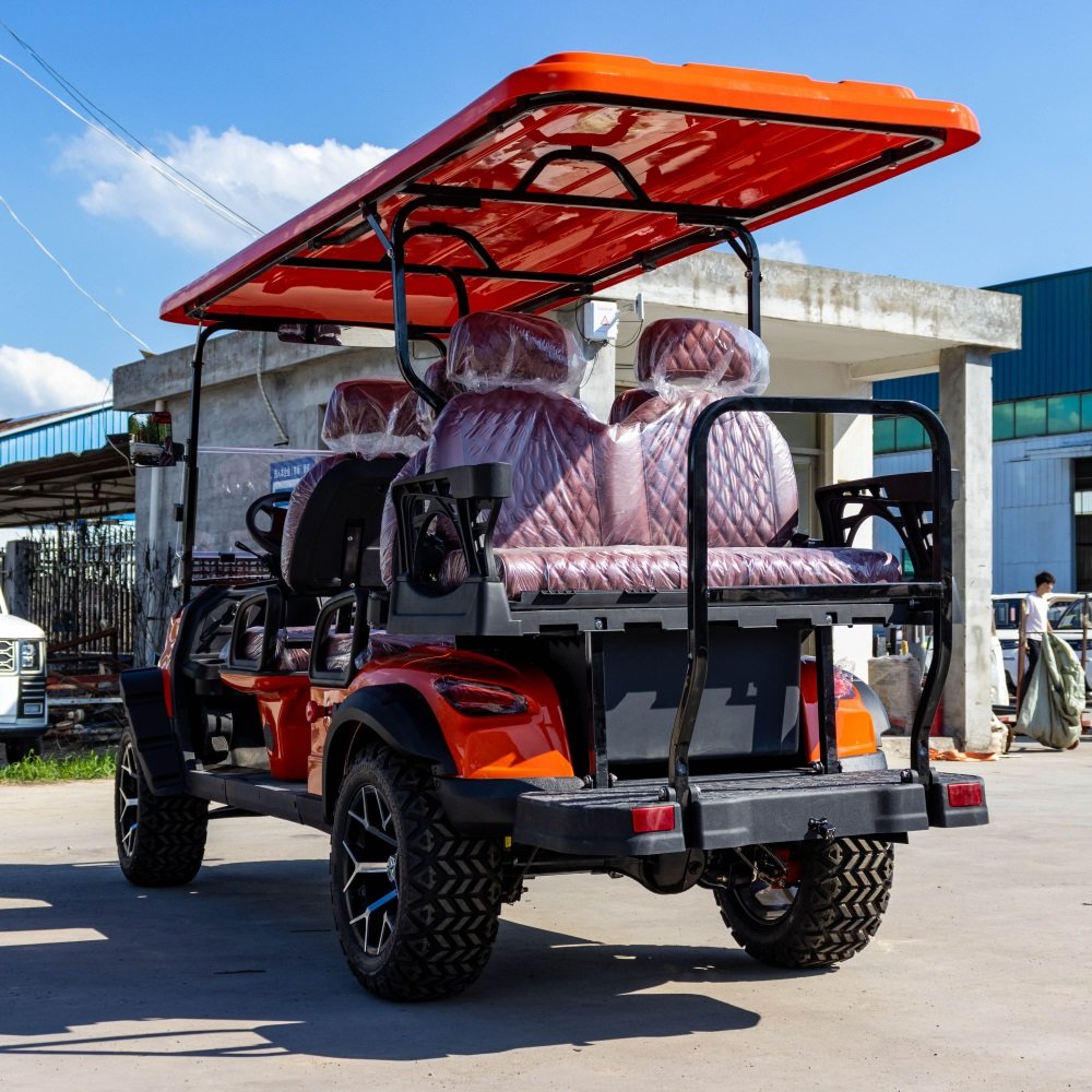 2024 Marshell New 4+2 6 Seater 4 Wheel 48V 72V Lithium Battery Electric Car Bus Hunting Cart