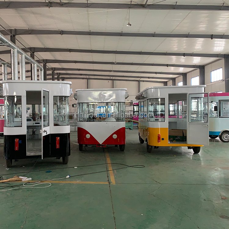 Outdoor Solar Powered Mobile Food Truck Mobile Food Cart Food Truck for Sale Ghana