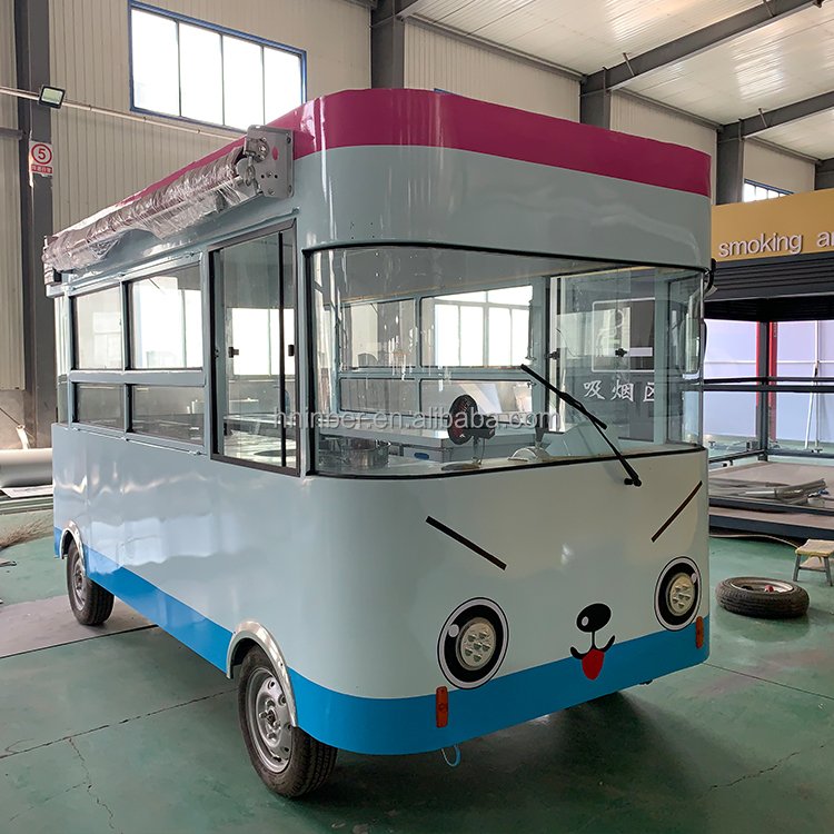Outdoor Solar Powered Mobile Food Truck Mobile Food Cart Food Truck for Sale Ghana