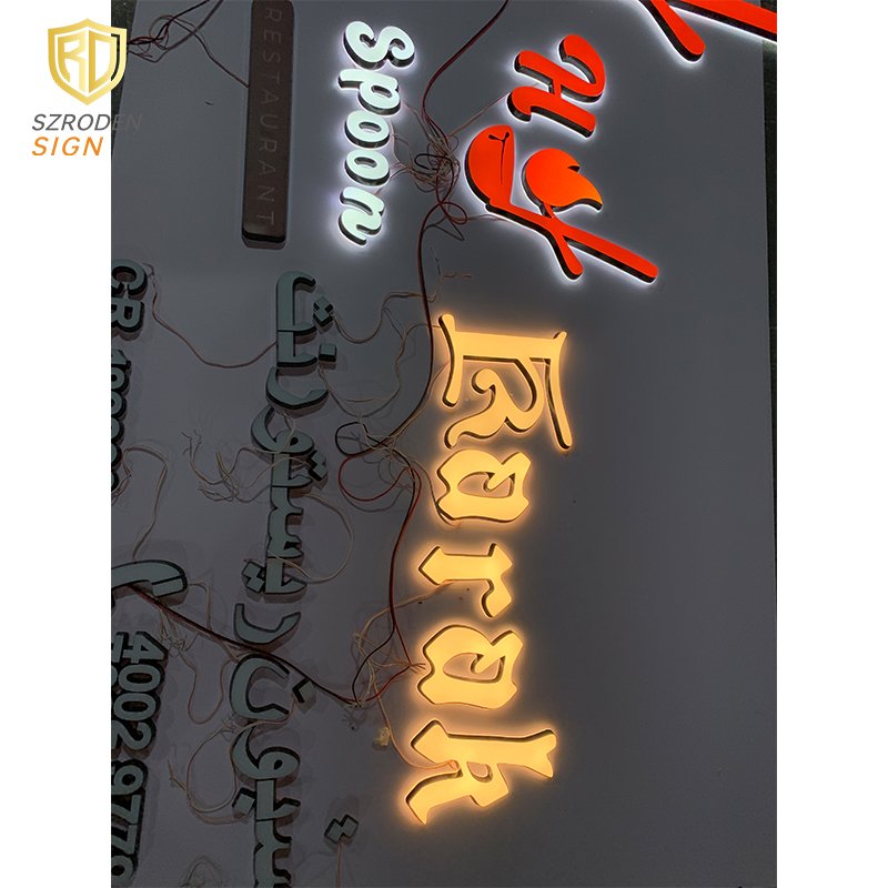 Customized Illuminated Led Letter Sign 3D Letter Store Sign Channel Face Lit Neon Sign