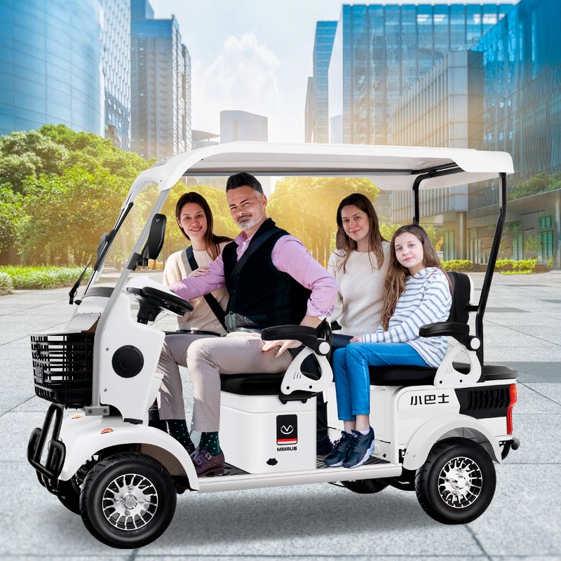 MINIBUSEV Electric Four-wheeler E900 for the Elderly Dual-purpose Leisure Parent-child Electric Home Transportation