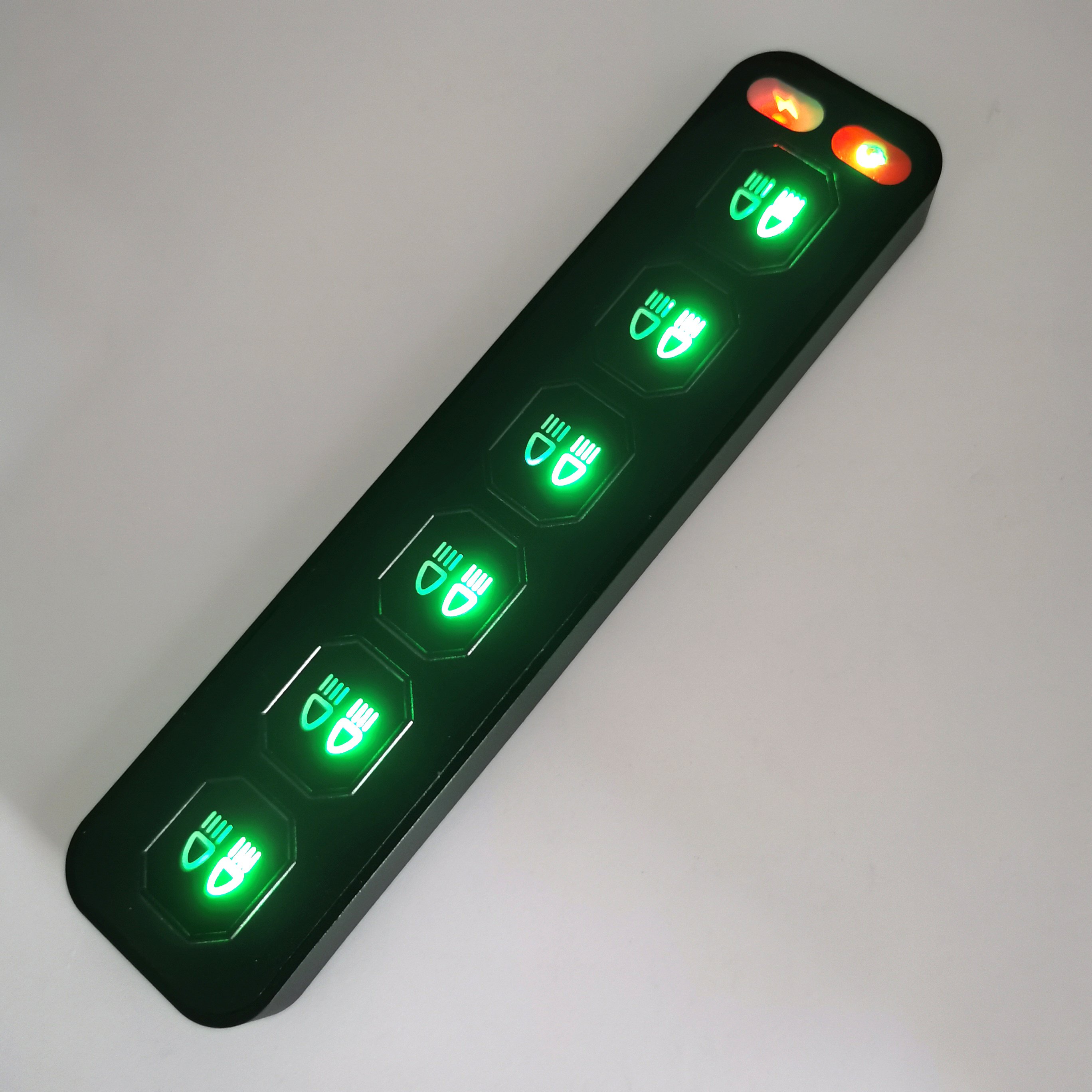 12 Volt 6 Gang 8 Gang Wireless Remote Control LED Lights Switch Panel Universal for Excavator Offroad Cars Boats Bus