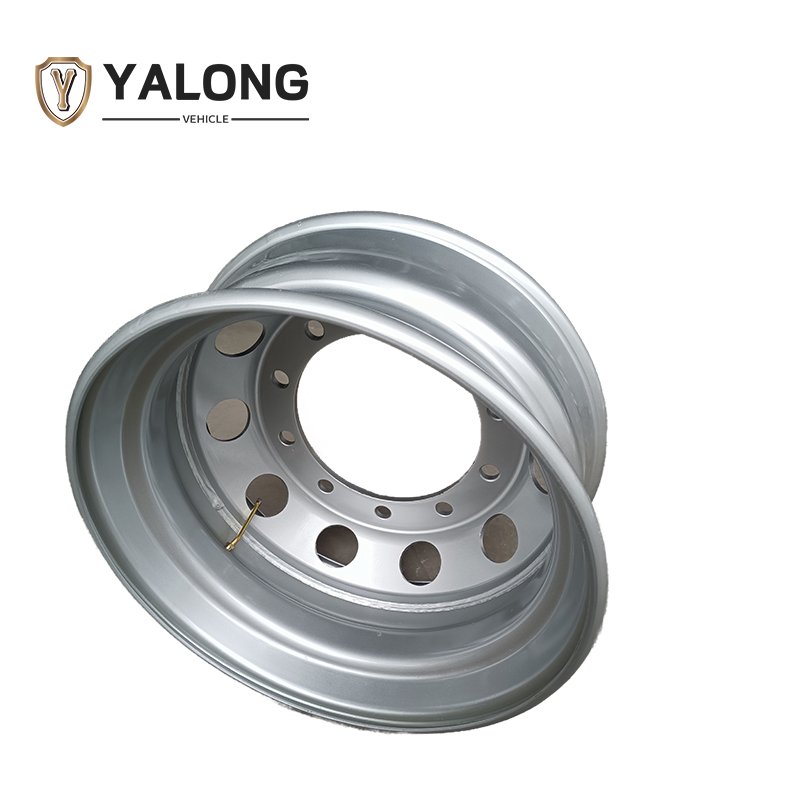 Silvery Tube Wheel Rim 8/10 Holes 8.00-20 Truck Wheels Trailer Wheel Rim Supplier in China