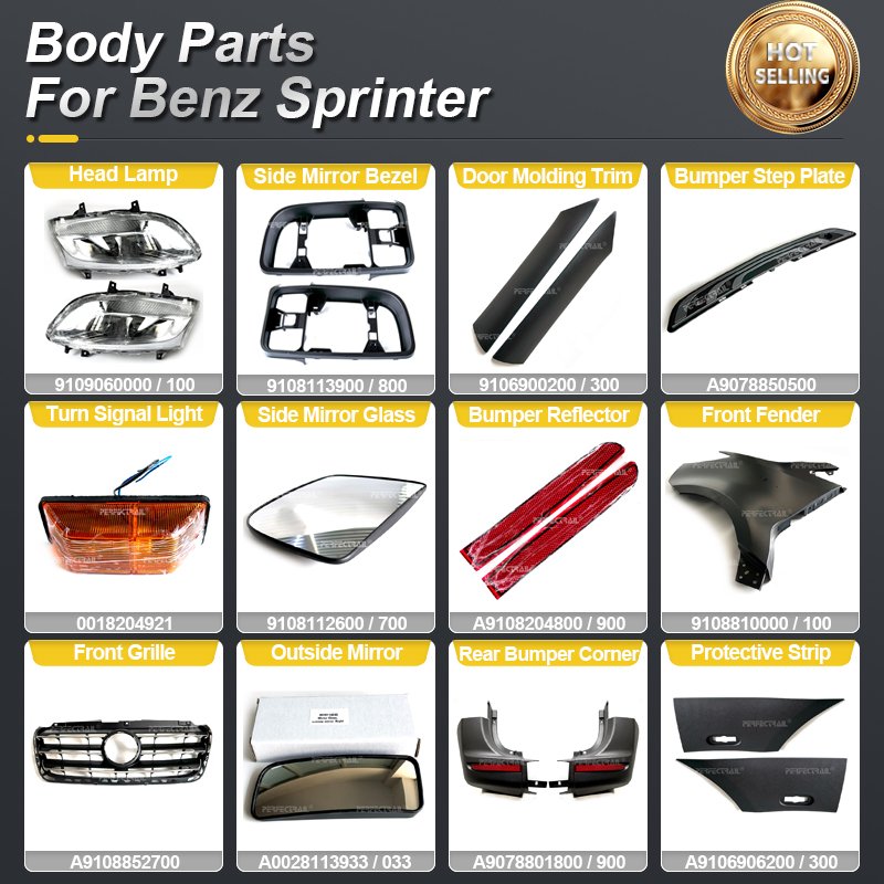 PERFECTRAIL Car Accessories Auto Engine Suspension Body Kit Spare Parts for Mercedes Benz Sprinter Van 901 902 903 906 907