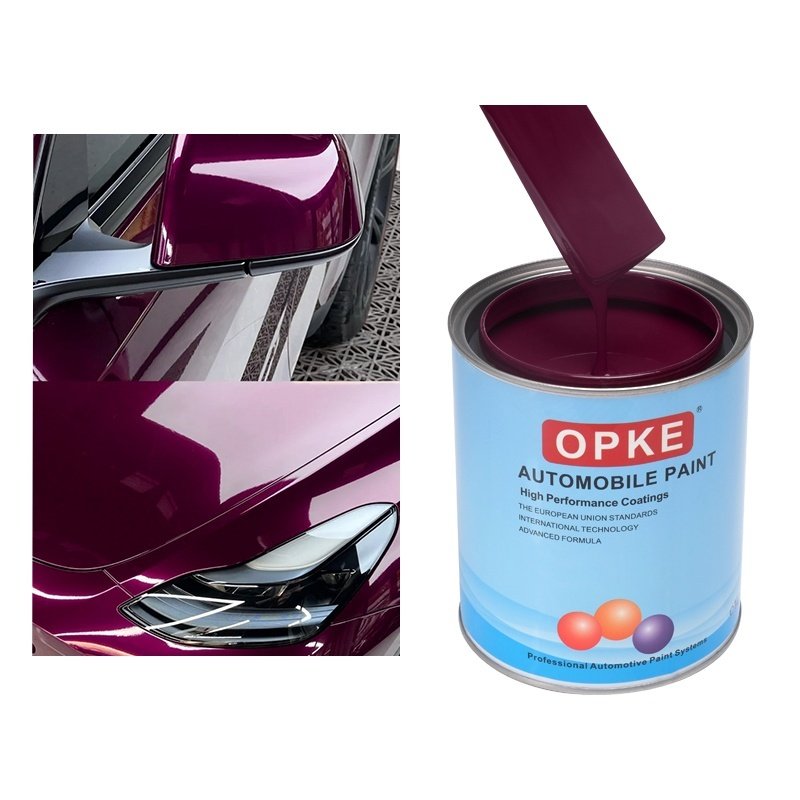 Auto Coating Metallic Automotive Painting Car Paint Refinish Auto Body Fillers Car Liquid Coating Purple Colors School Bus Paint