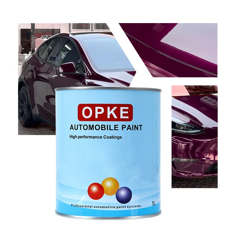 Auto Coating Metallic Automotive Painting Car Paint Refinish Auto Body Fillers Car Liquid Coating Purple Colors School Bus Paint