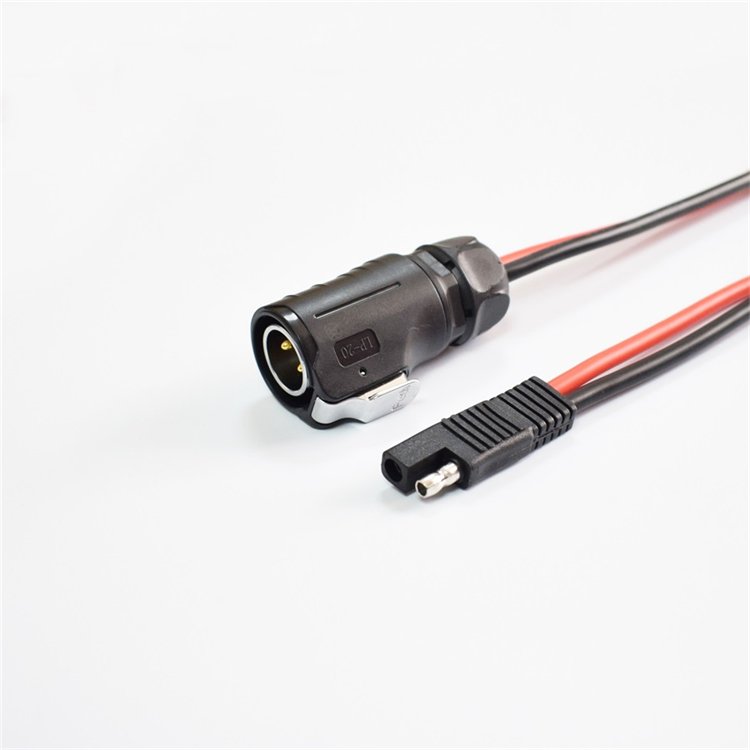 10AWG Pure Copper Wire Fast Battery Connector Solar PV Accessories SAE to LP20 Aviation Plug Wire 40cm
