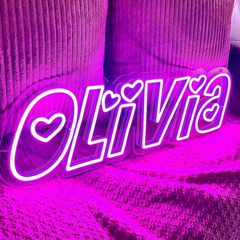 Custom Store Business Name Led Light up Sign Personalized Name Sign Led Neon Light Design for Wall Decoration
