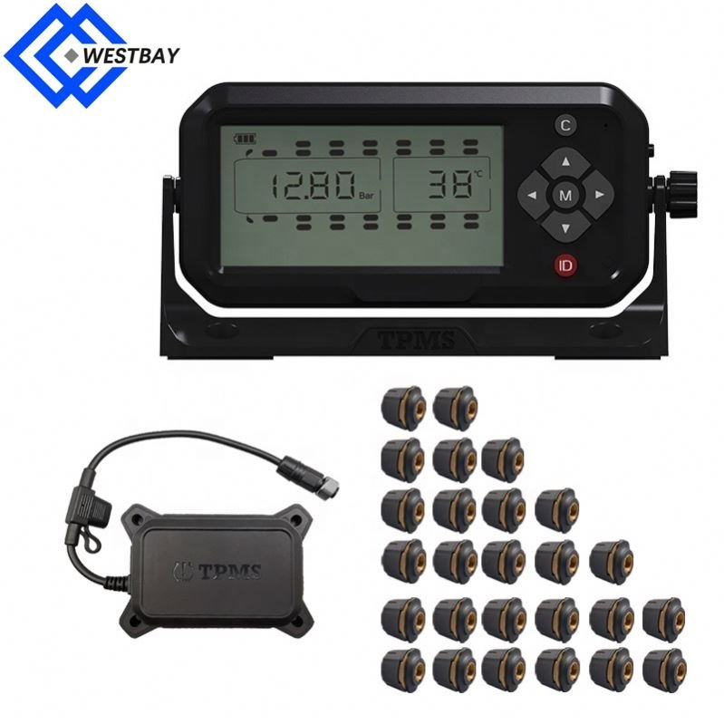 Westbay 6 8 10 12 14 16 18 22 24 26 Wheel RS232 Digital Receiver for Truck Tire Pressure Monitoring System Tire Gauges