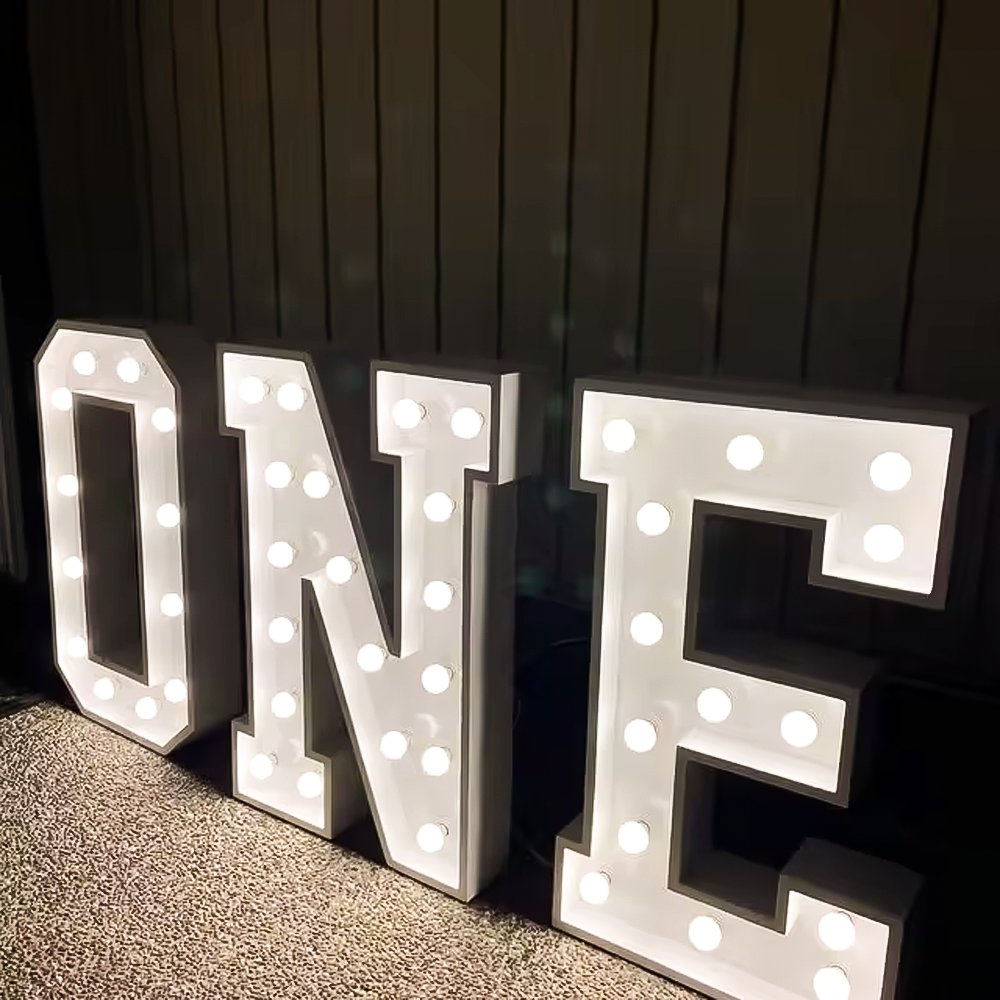 4ft Led Big Numbers Giant Light up Letters Led Marquee Love Letters Marquee Wedding Signs