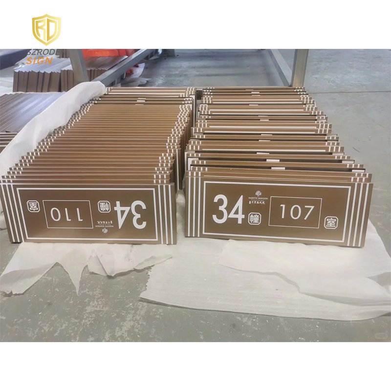 Door Plates Hotel Door Number Light Custom Apartment House Number Signage Door Sign Plate Room Number for Hotel