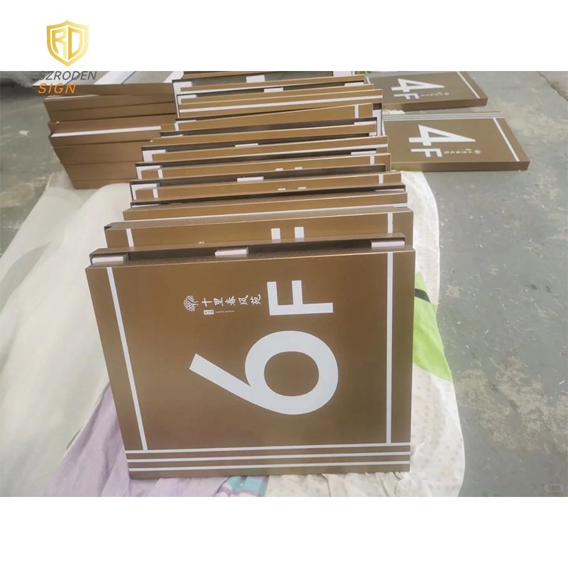 Door Plates Hotel Door Number Light Custom Apartment House Number Signage Door Sign Plate Room Number for Hotel