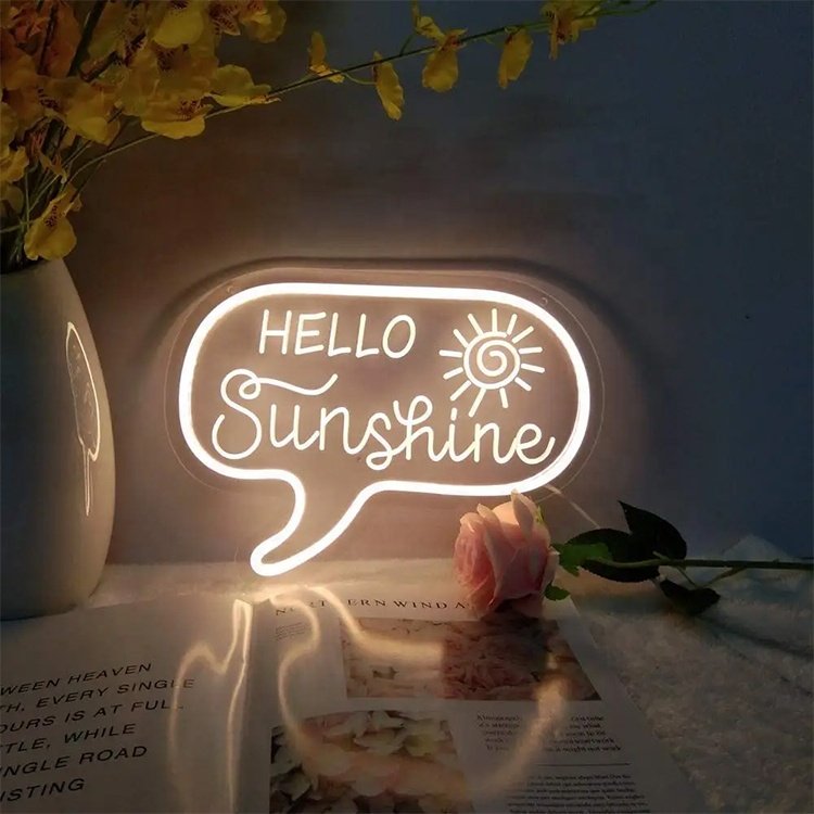 Free Standing Table Neon Lamp Custom Wedding Table Neon Sign Reception Table Business Sign Kids Toy with Holder Stand