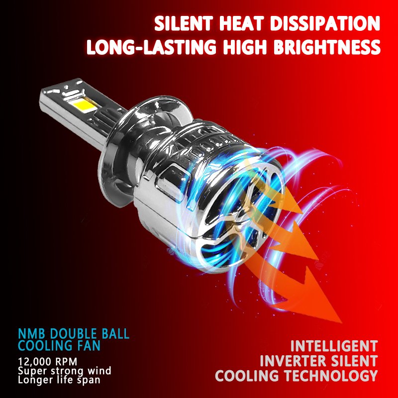 Super Bright Accessories Car Led Light Led Head Light H7 200w Car H3 Led Headlight Bulbs H7 Bulbs Headlight Canbus 12V 6000K