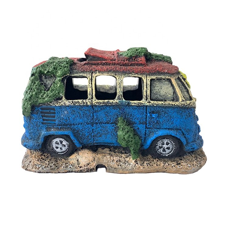 Artificial Landscaping Resin Crafts Aquarium Bus Fish Tank Ornament Aquarium and Accessories