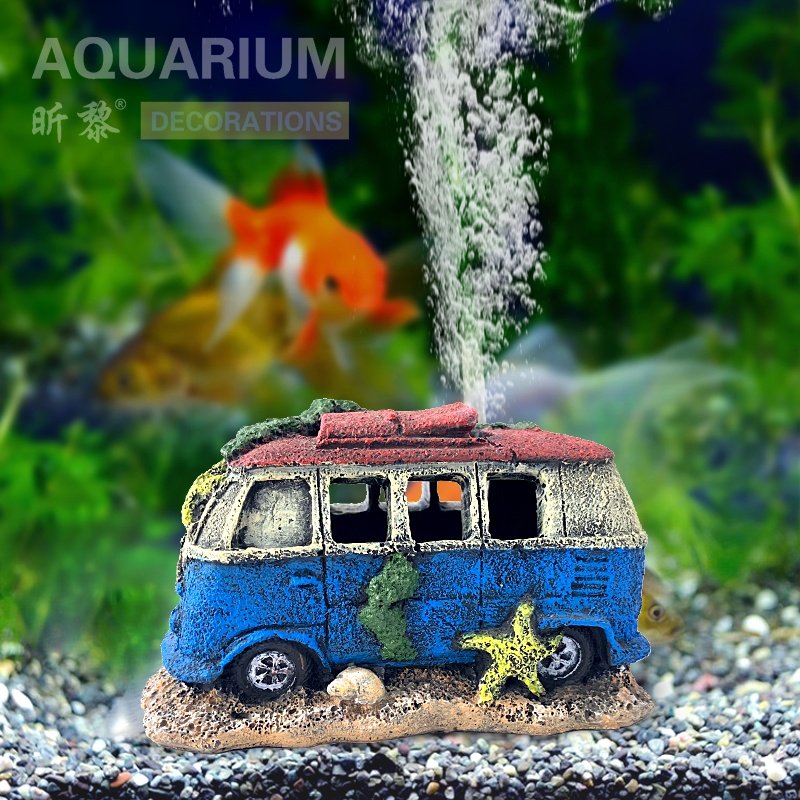Artificial Landscaping Resin Crafts Aquarium Bus Fish Tank Ornament Aquarium and Accessories