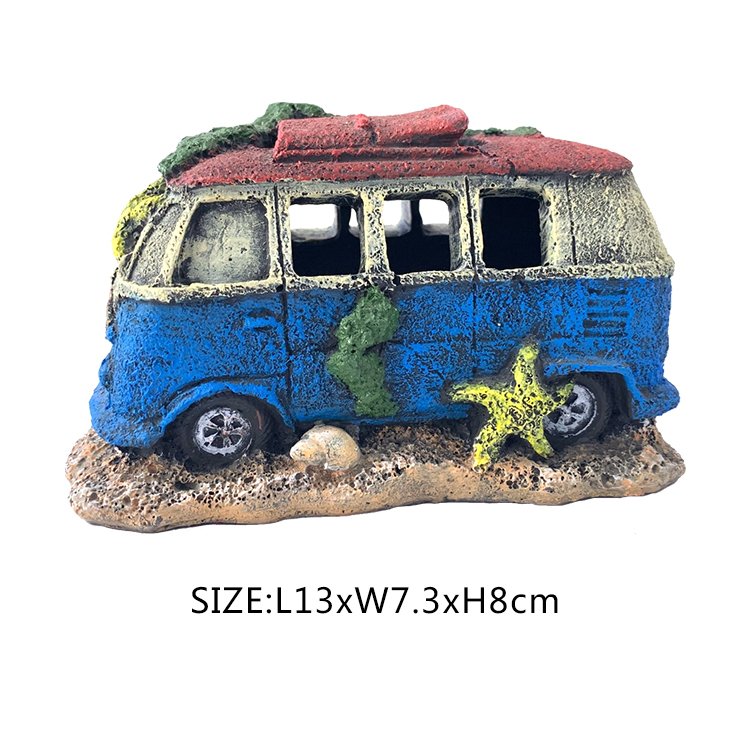Artificial Landscaping Resin Crafts Aquarium Bus Fish Tank Ornament Aquarium and Accessories