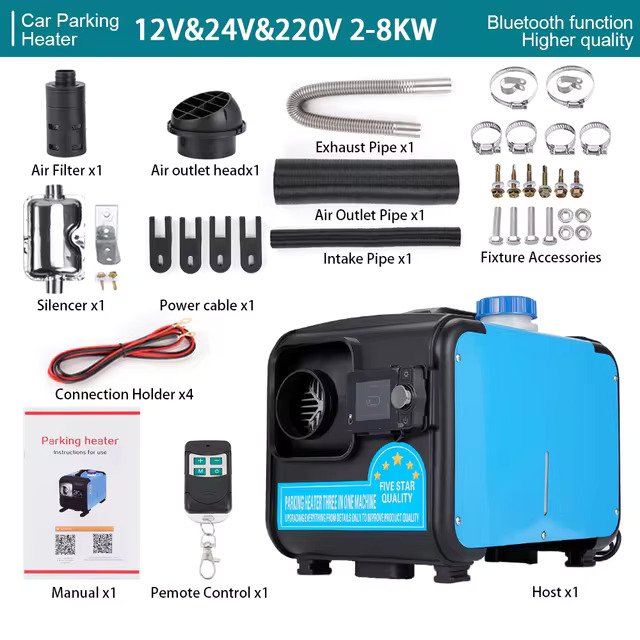 OGMIE High Quality Portable 5KW 12V/24V Diesel Truck Parking Heater Webasto Ac Bus & Car Model New Condition