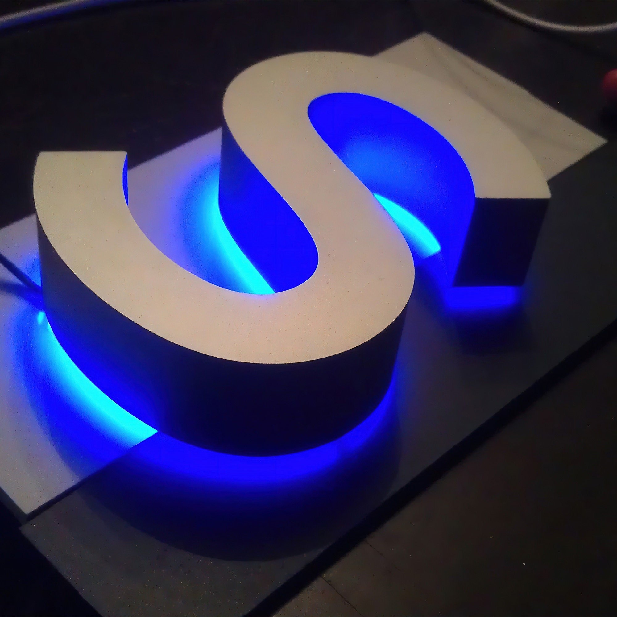 Manufacturer Outdoor Wall Mounted Led Back Halo Letters Sign Lighting Stainless Steel House Numbers