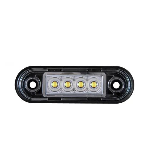 High Quality 4LED 12V/24V Amber Red White Side Marker Truck Light Indicator Signal Position Lamp for Trailer Lorry
