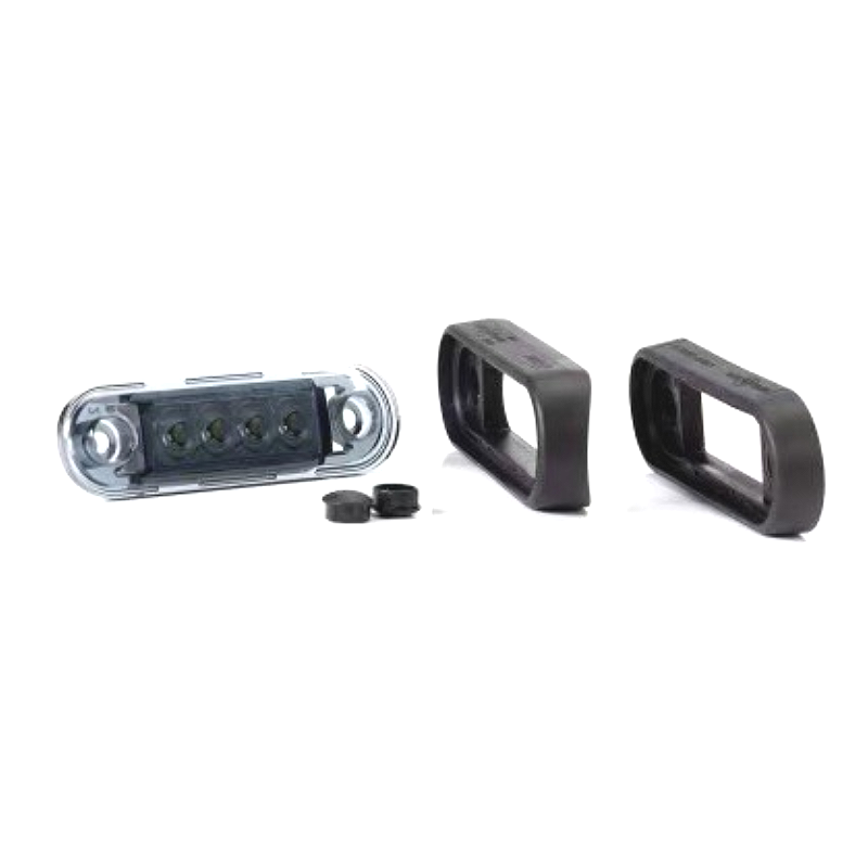 High Quality 4LED 12V/24V Amber Red White Side Marker Truck Light Indicator Signal Position Lamp for Trailer Lorry
