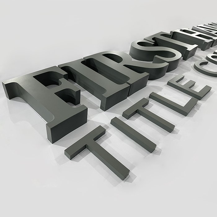 Custom Indoor Letter Sign 3D Stainless Steel Office Signage Shop Name Signboard Office Metal Wall Letters Logo