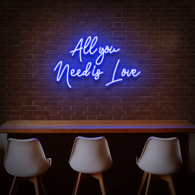 Koncept Drop Shipping 24inch All You Need Is love Wedding Neon Sign Acrylic Neon Custom Made Acrylic Sign
