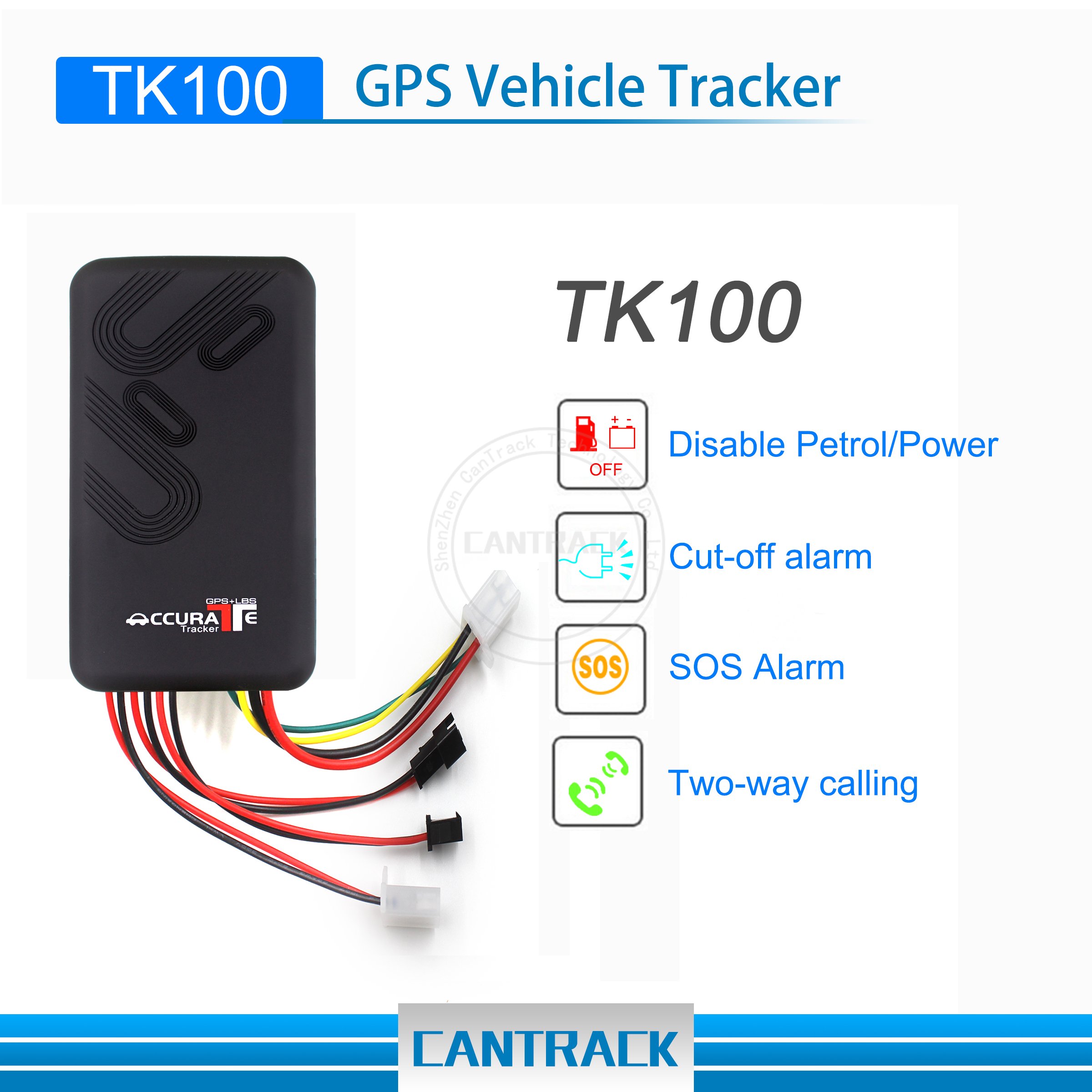 TK100 Remote Listening Monitor Gps Para Automovile Gps Tracking Vehicle Car