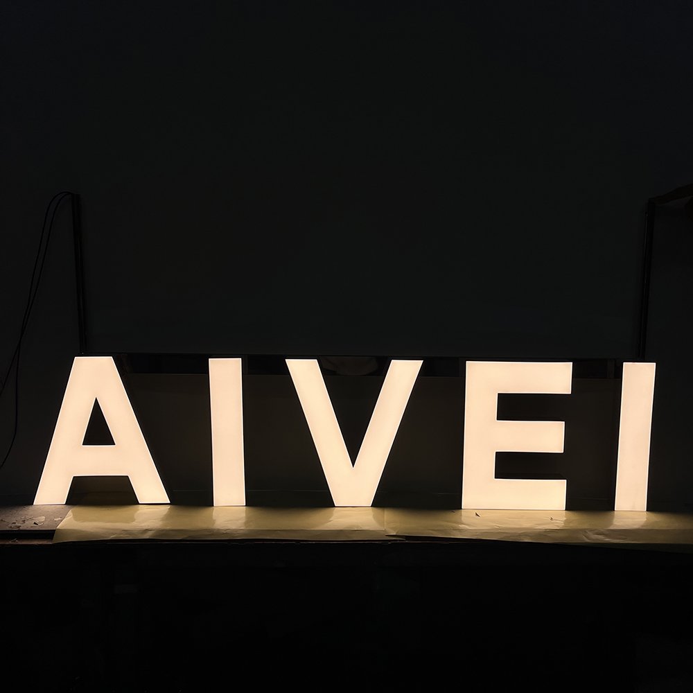 Fast Delivery Business Signage LED Illuminated Letter Advertising Signs for Beauty Shop Storefront