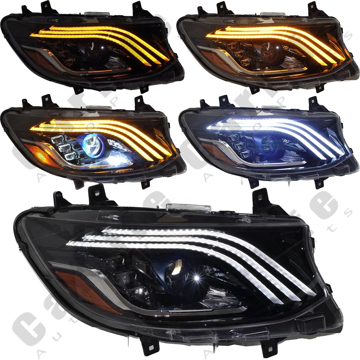 Auto Lamps Sprinter 907/910 for Mercedes benz Sprinter 2019 2020 2021 2022 2023 Facelift to LED Lights