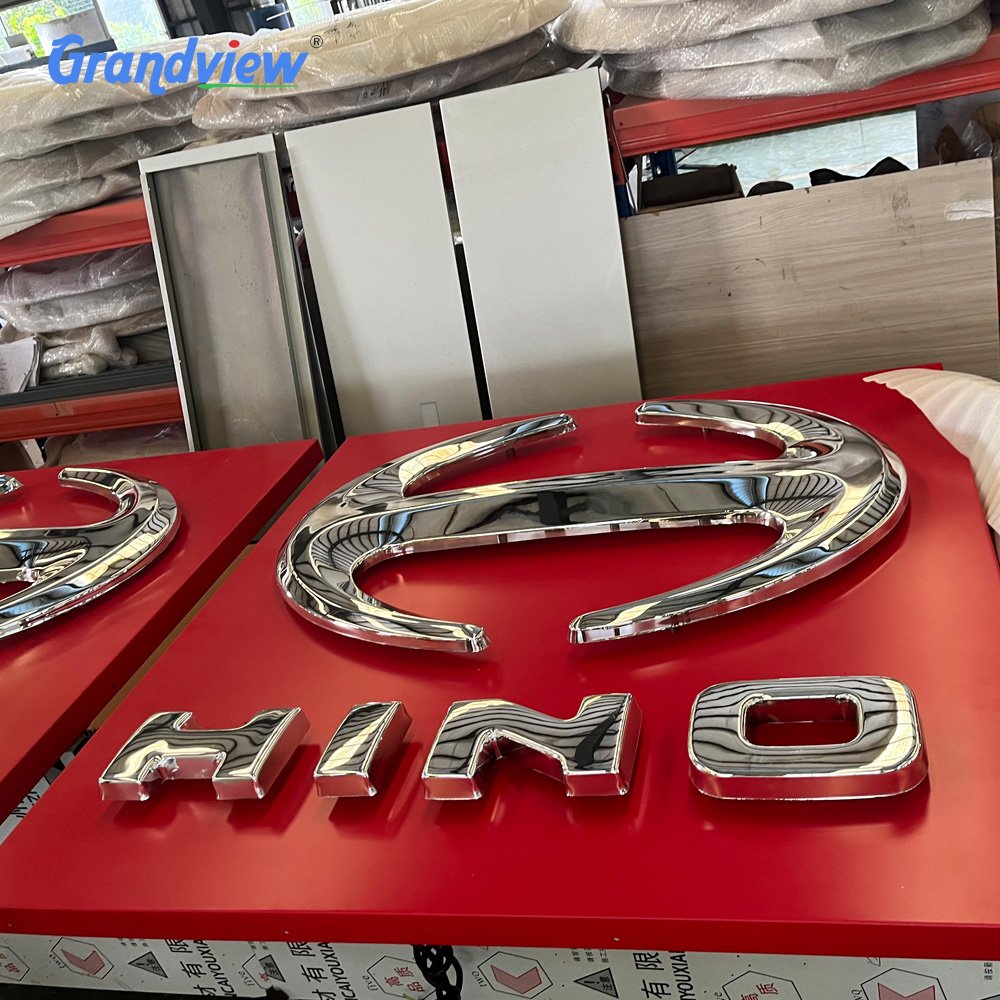Outdoor Business Led Brand 3D Design Car Led Sign Metal Custom Logo Sign