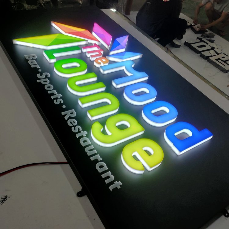 3D Acrylic Electronic Letters Light Signs Custom Advertising Store Front Logo Led Business Signs
