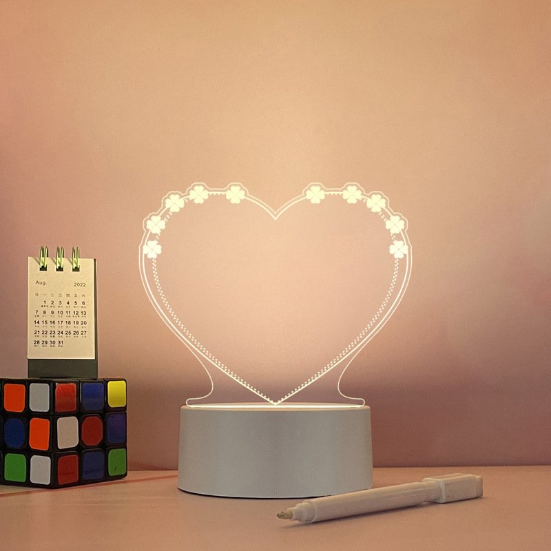 Table Top Transparent Decorative Board Light Emitting Pattern Customized Acrylic Light Guide Board