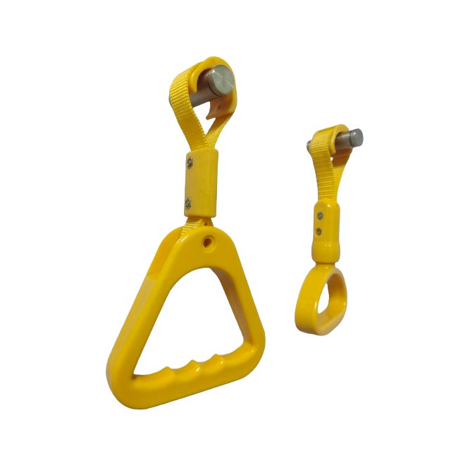 Bus Accessories Yellow ABS Plastic Subway Bus Advertising Straps Grab Handle
