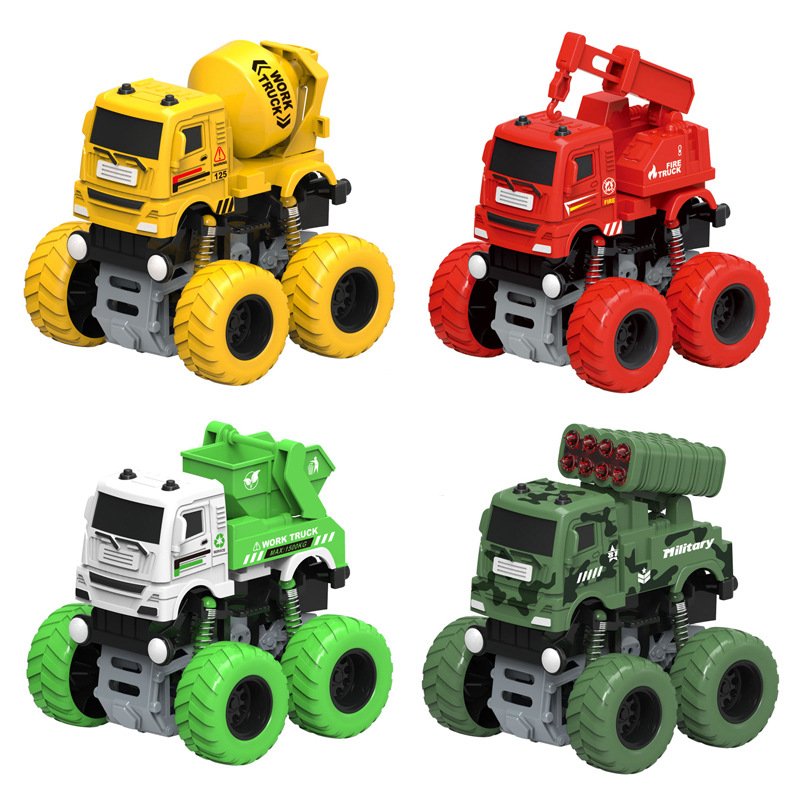 Mini Engineering Inertia Vehicle Off-road Vehicle Car Children Mini Small Car Toys for Kids